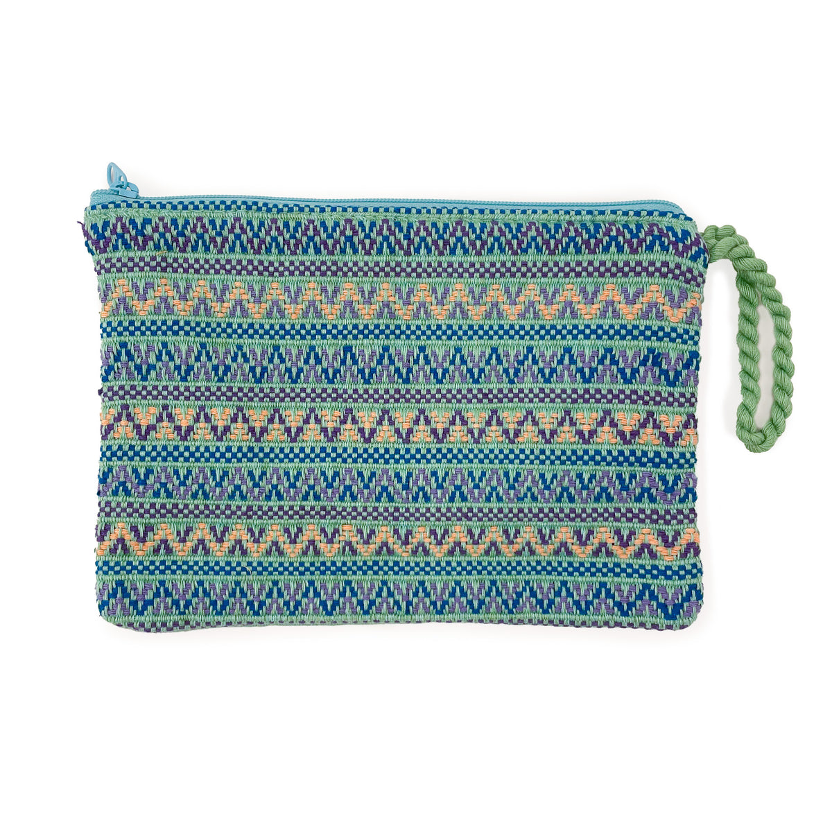 Twist Zipper Pouch in Santiago Brocade