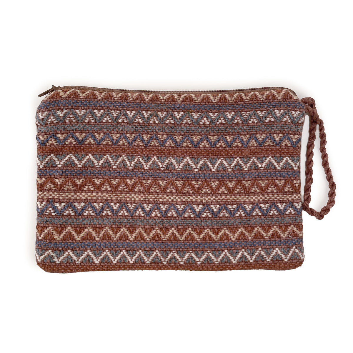 Twist Zipper Pouch in Santiago Brocade