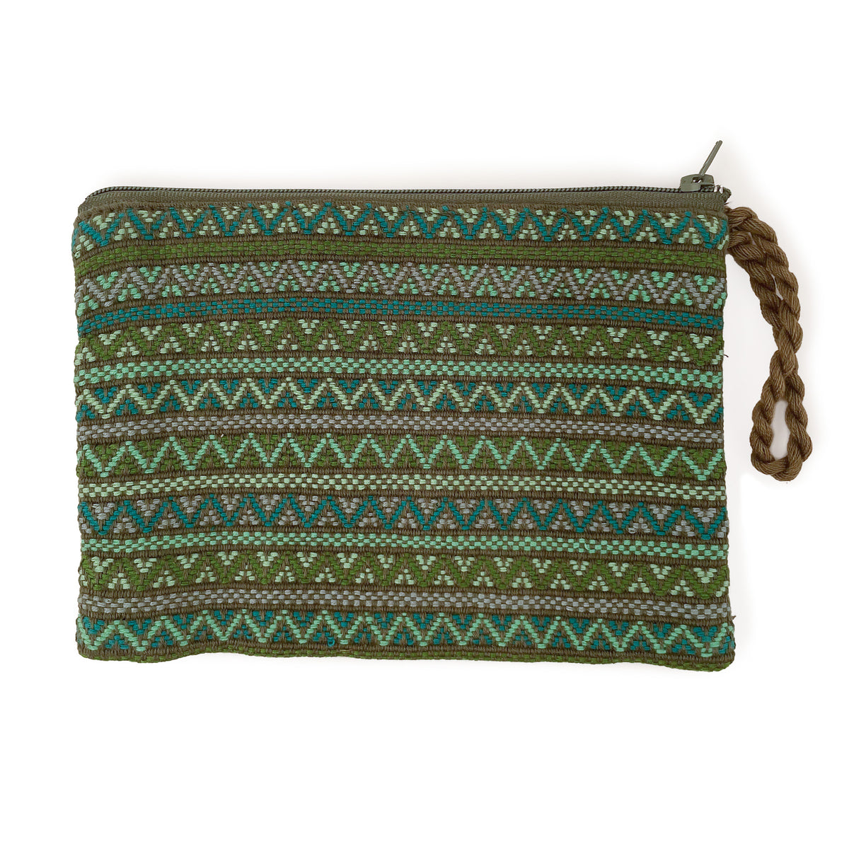 Twist Zipper Pouch in Santiago Brocade