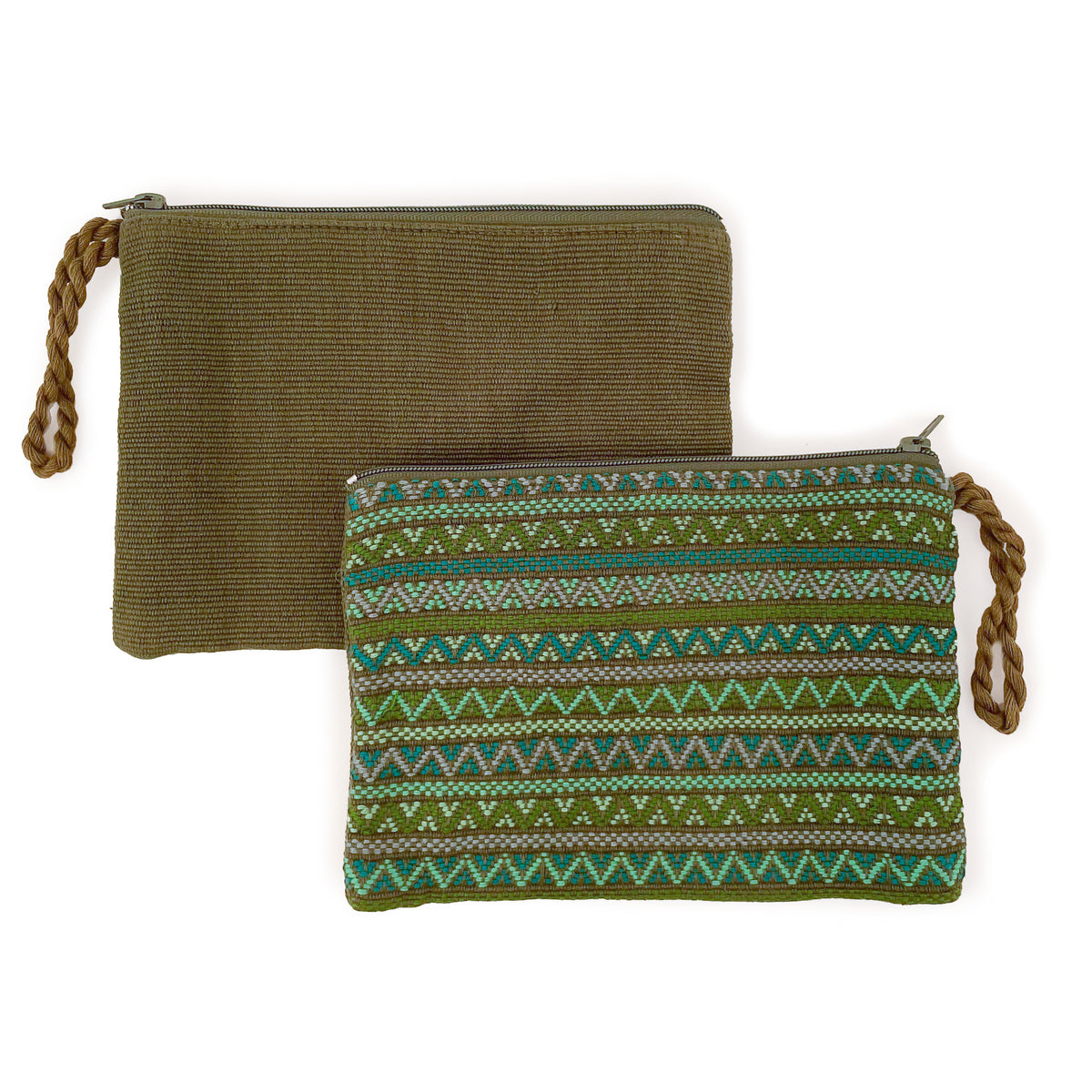 Twist Zipper Pouch in Santiago Brocade