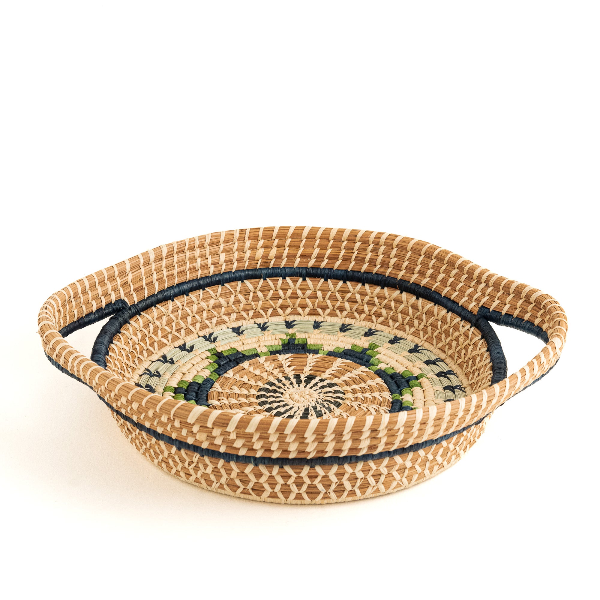 Chumil Basket | Colorful Decorative Pine Needle Basket Handmade in ...