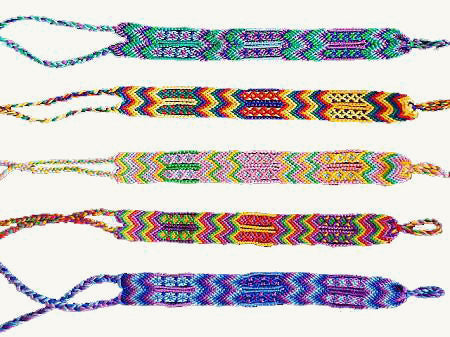 DIY woven friendship bracelets with different... - Stock Photo [109115387]  - PIXTA