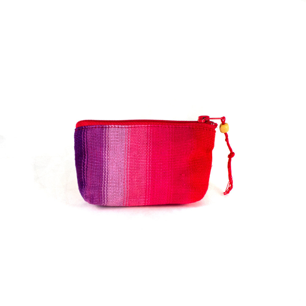 Mini Zipper Pouch  Handwoven Coin Purse Made in Guatemala by